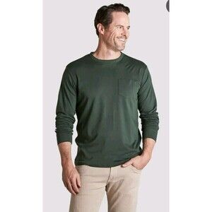 Rye 51 Henley Shirt Men's Size XL Pullover Green Long Sleeve Small Batch Peru